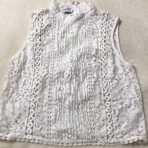 White lace top